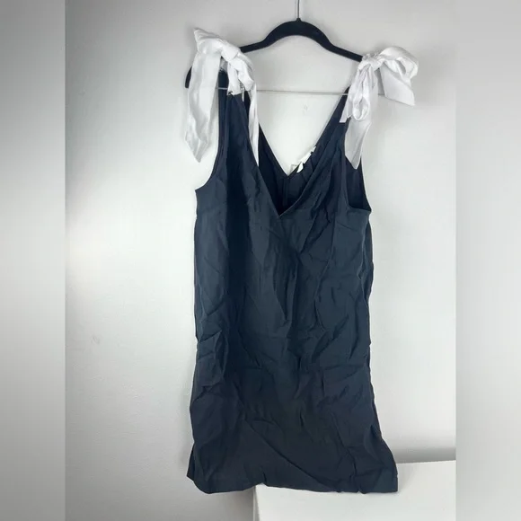 Black Dress with White Bow Straps - Picture 1 of 9